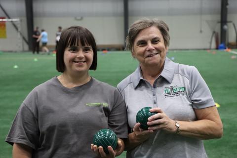 Special Olympics PEI, Board of Directors, Coach with Athlete, Bocce