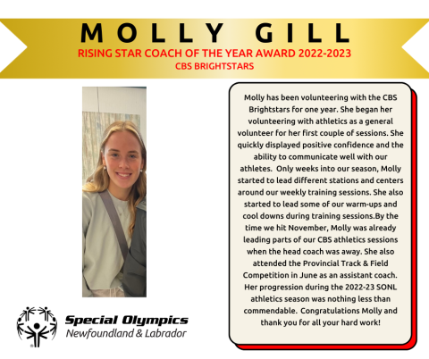 Rising Star Coach of the Year Molly Gill