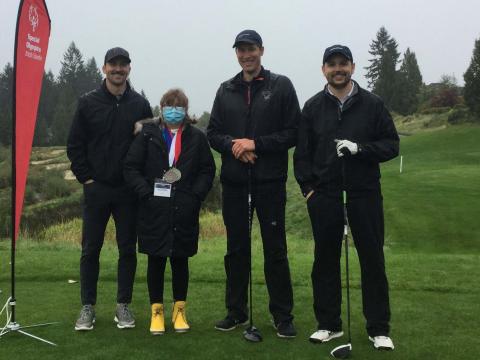 Newmont team members with Special Olympics BC – Coquitlam athlete Abby Sudom. 