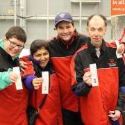 SOBC - Ridge Meadows bocce players showing their ribbons in group photo