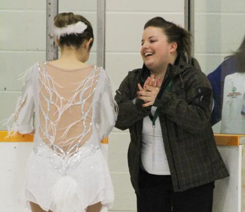 Jessica Chapelski Souza coaching at the 2012 Special Olympics Canada Winter Games