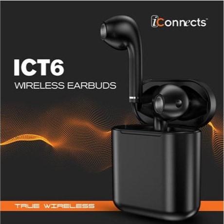 iConnects ICT6 Wireless Earbuds black