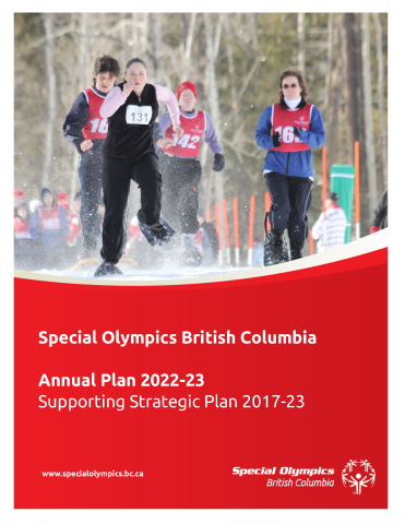 Cover of Special Olympics BC's strategic and annual plan for 2022-23