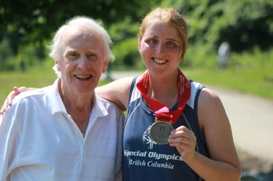 Dr. Frank Hayden and SOBC - Coquitlam athlete Mandy Manzardo