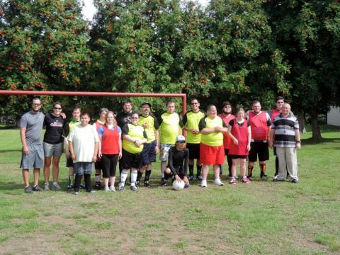 SOBC - Kitimat soccer team group photo on soccer field