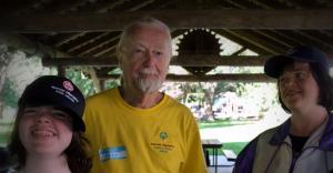 SOBC – Nakusp athlete Kendra Kalyn, past coach Hans Sparreboom, and athlete Cory Waskul all smiling