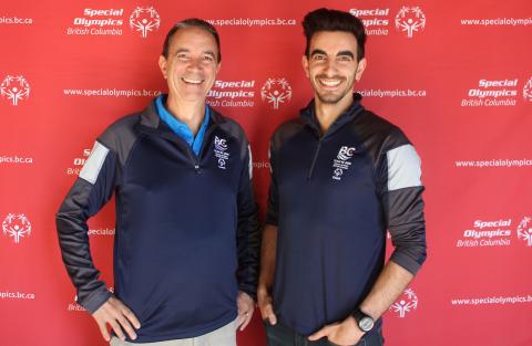 Special Olympics BC father and son Team BC 2020 coaching duo