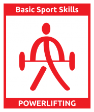 SOBC Basic Sport Skills powerlifting graphic.