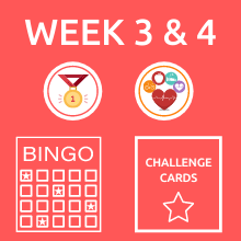 Week 3 & 4 - Bingo Card and Challenge Cards