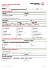 Special Olympics BC registration form icon