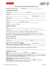 Special Olympics BC volunteer registration form icon